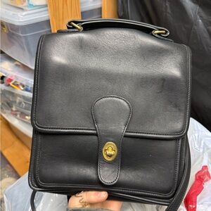 Black Leather Coach Purse